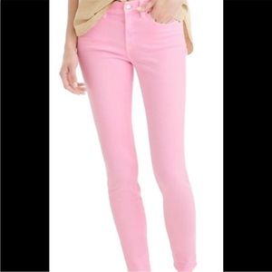 J. Crew Pink skinny jeans